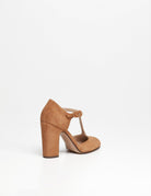 maryjane suede tan - Frida SRL