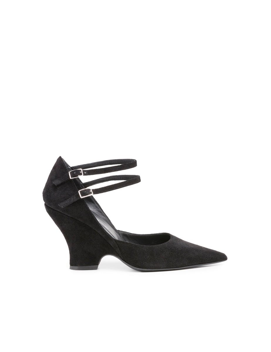 maryjane zeppa velour nero - alchimia - mary jane