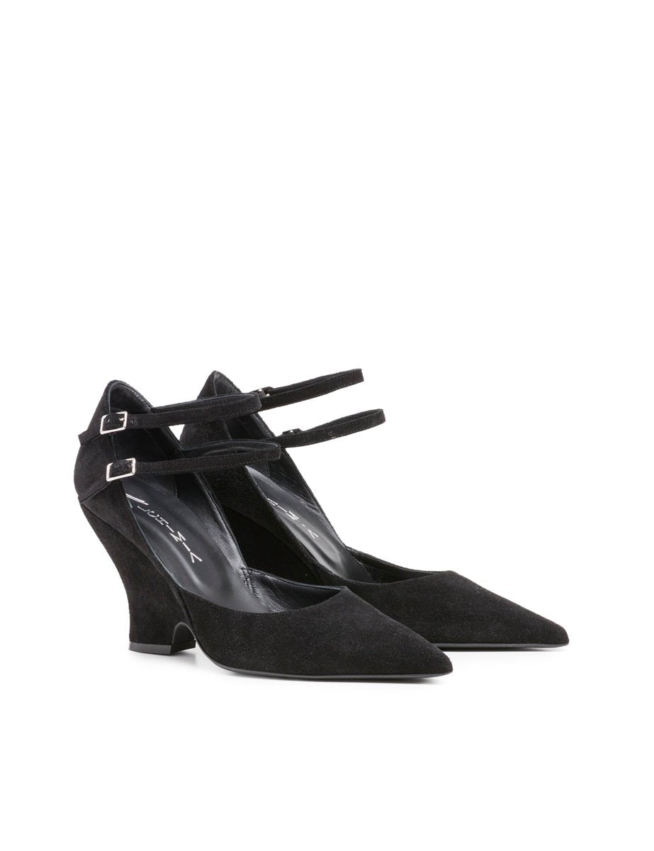 maryjane zeppa velour nero - alchimia - mary jane