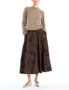 maxi gonna ricamo floreale mole - rotate - gonna