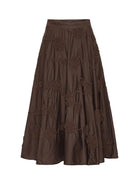 maxi gonna ricamo floreale mole - rotate - gonna