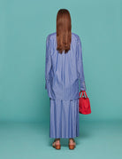 maxicamicia gianfri riga azzurro bianco - jejia - camicia manica lunga