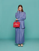 maxicamicia gianfri riga azzurro bianco - jejia - camicia manica lunga