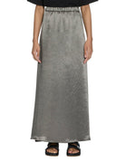 maxigonna raso verdone - max mara leisure - gonna