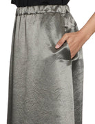 maxigonna raso verdone - max mara leisure - gonna