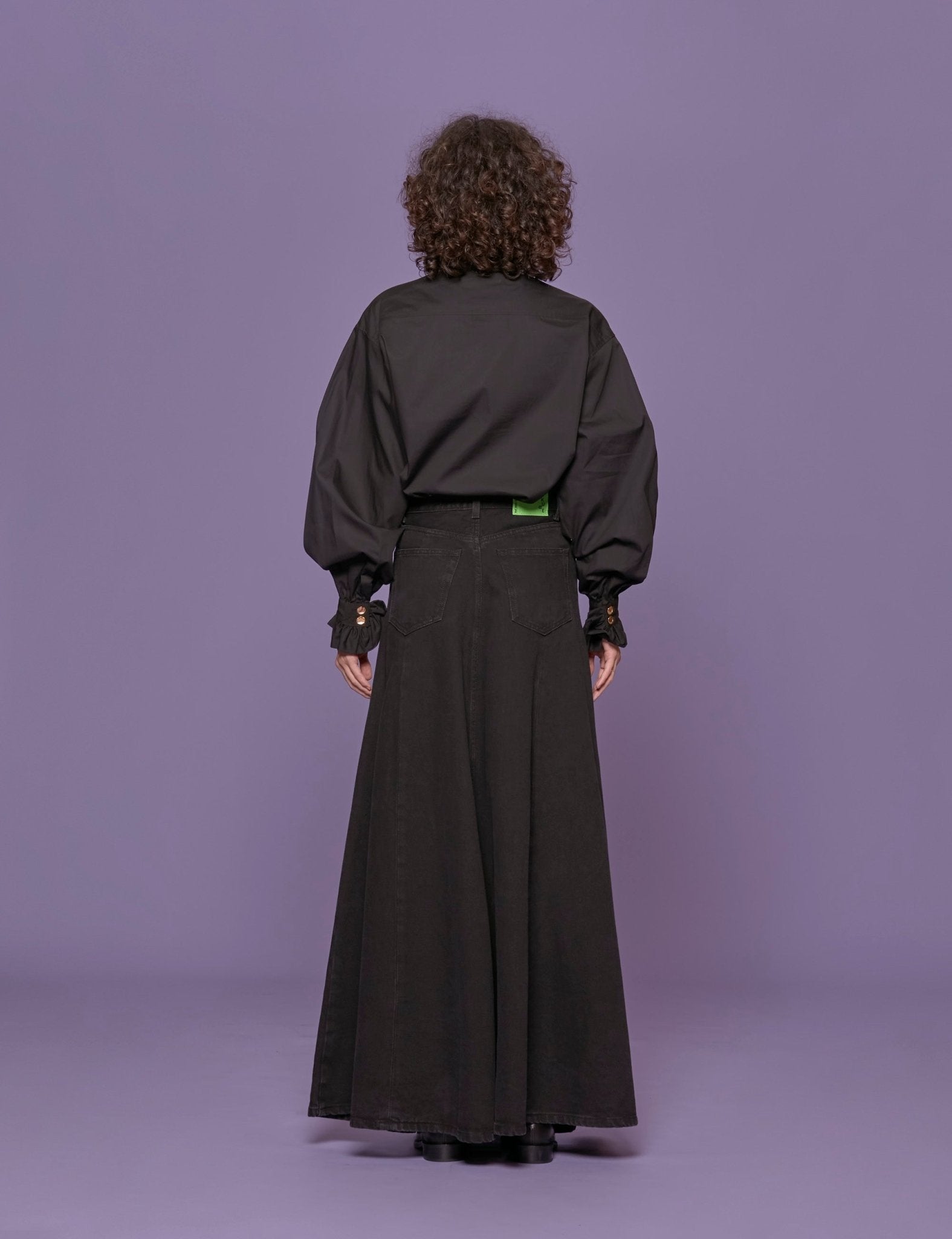 maxigonna serenity nero - Frida SRL