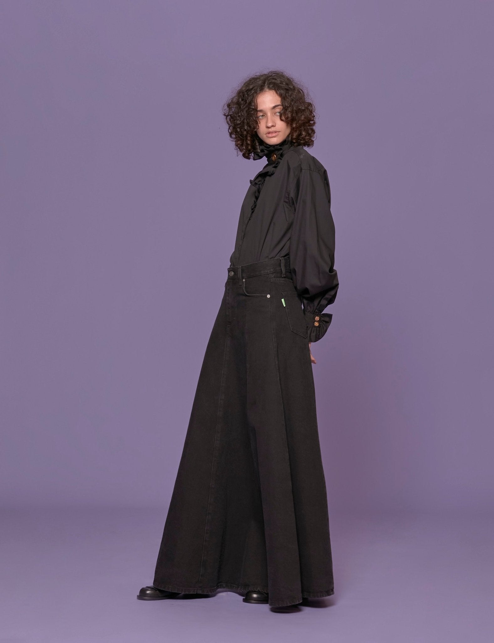 maxigonna serenity nero - Frida SRL
