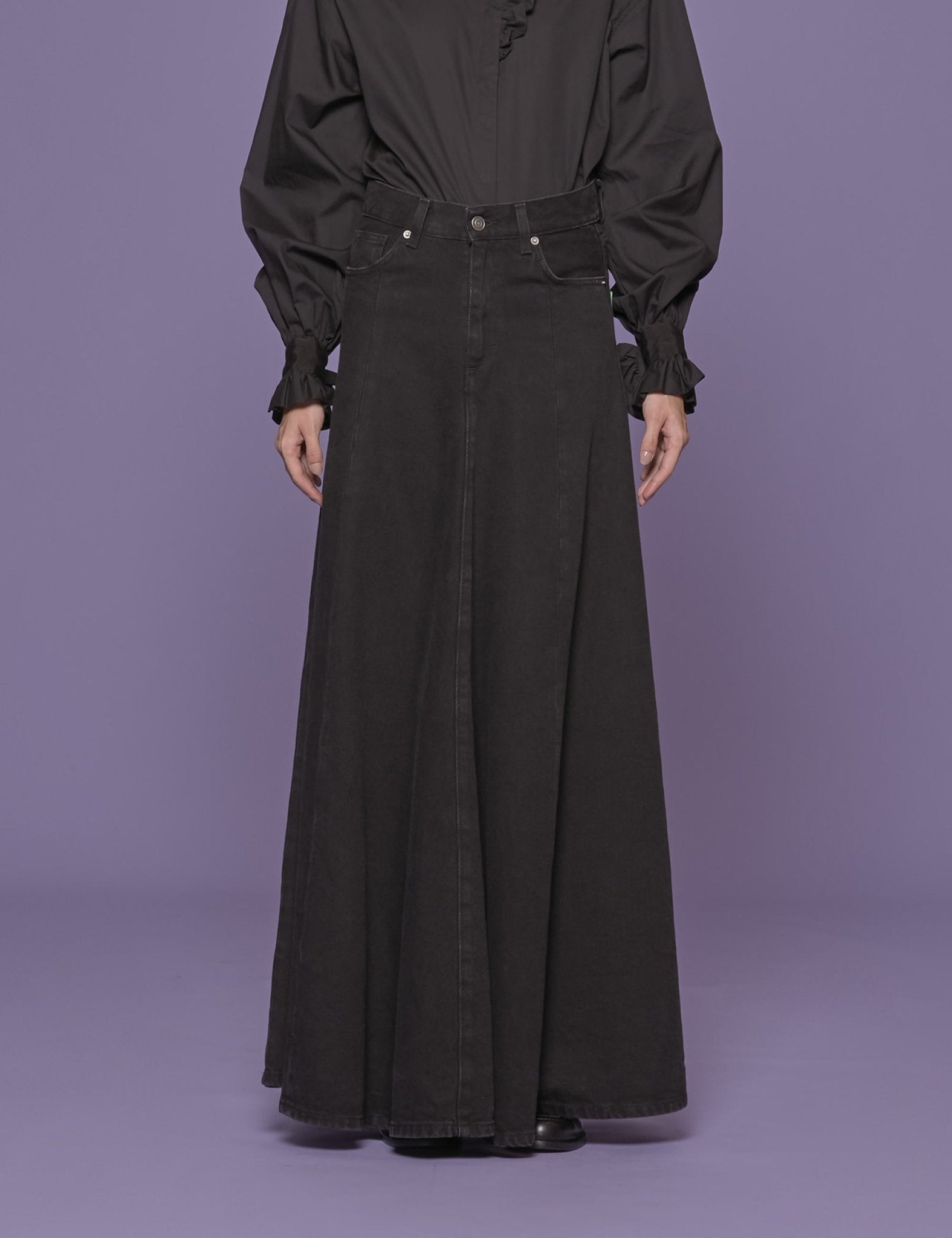 maxigonna serenity nero - Frida SRL