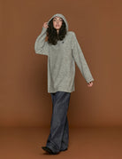 maxipull grigio melange - n21 alessandro dell'acqua - pullover