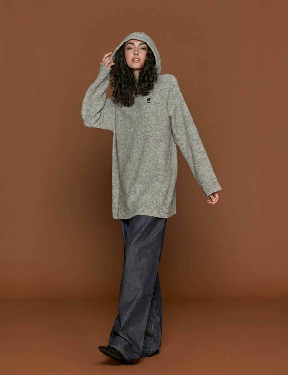 maxipull grigio melange - n21 alessandro dell'acqua - pullover