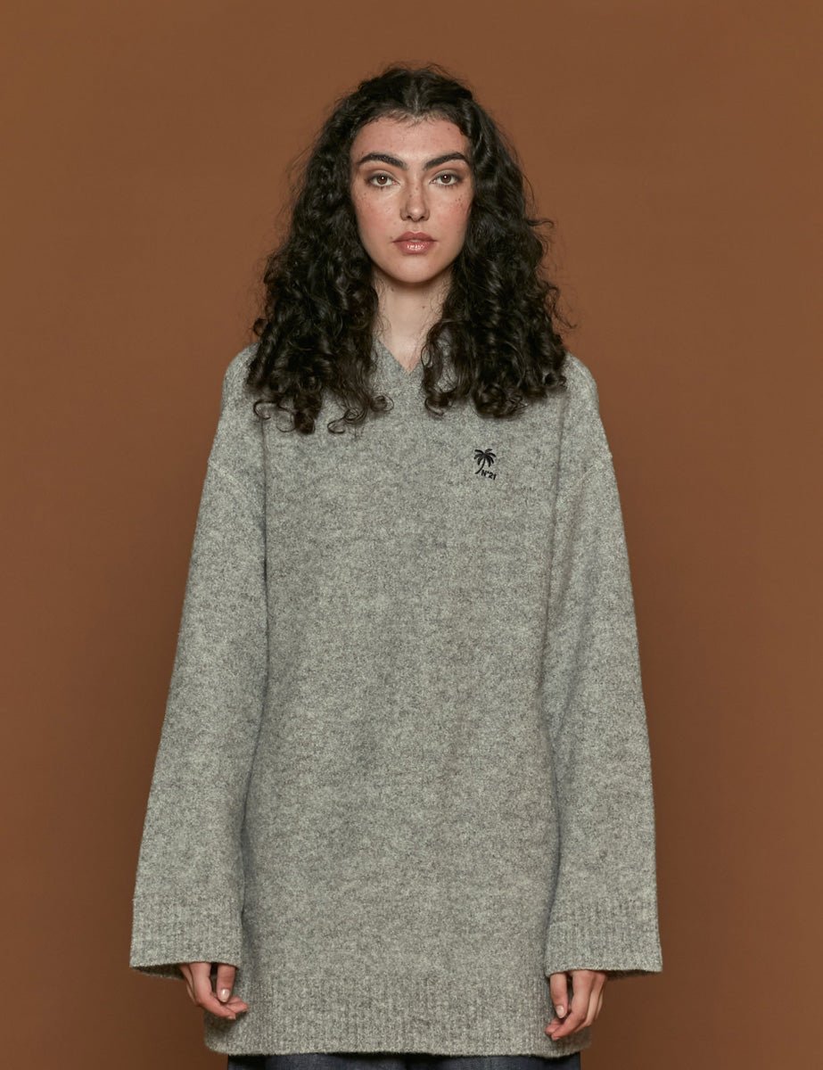 maxipull grigio melange - n21 alessandro dell'acqua - pullover