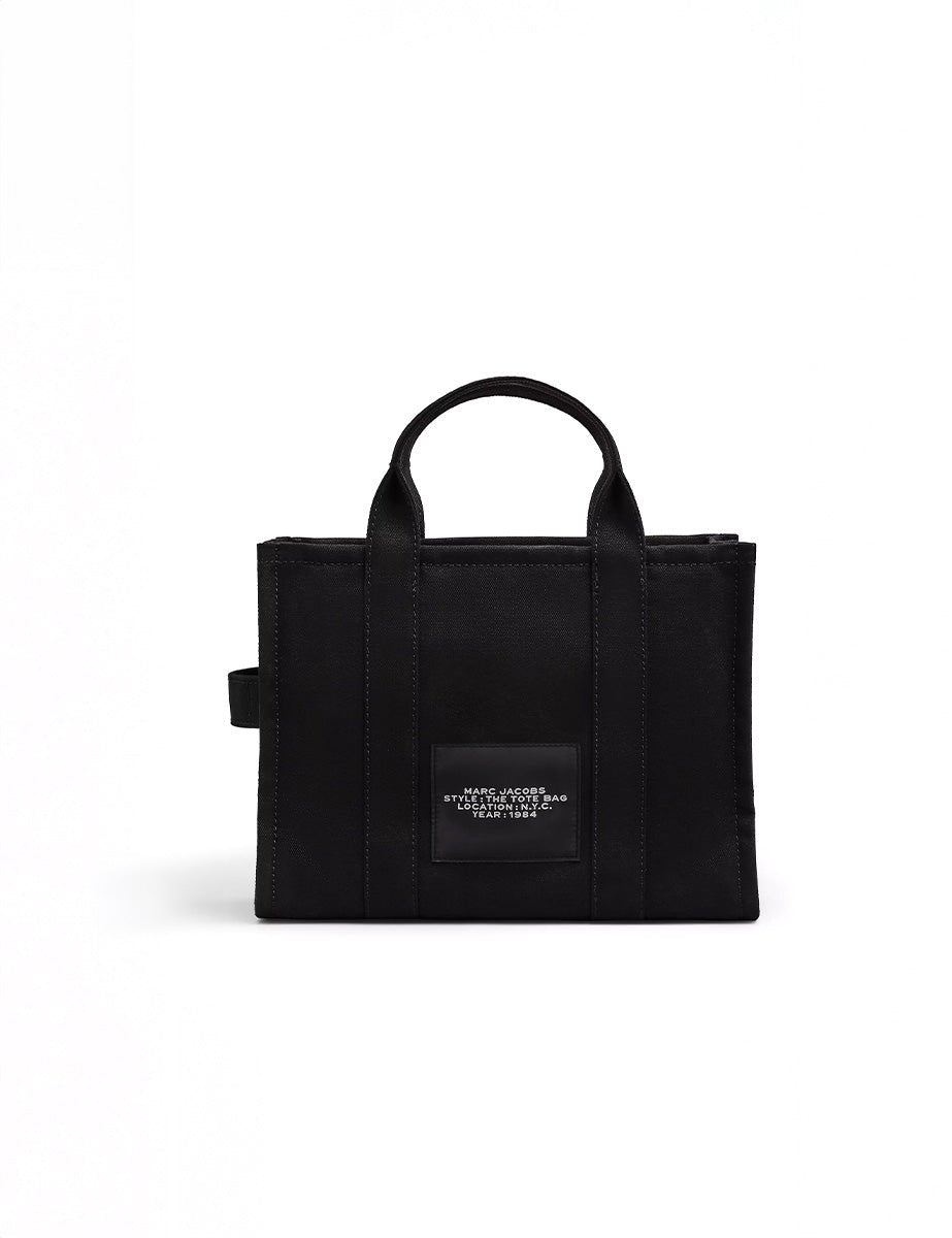 medium tote bag canvas nero - marc jacobs - shopper