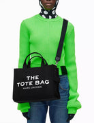 medium tote bag canvas nero - marc jacobs - shopper