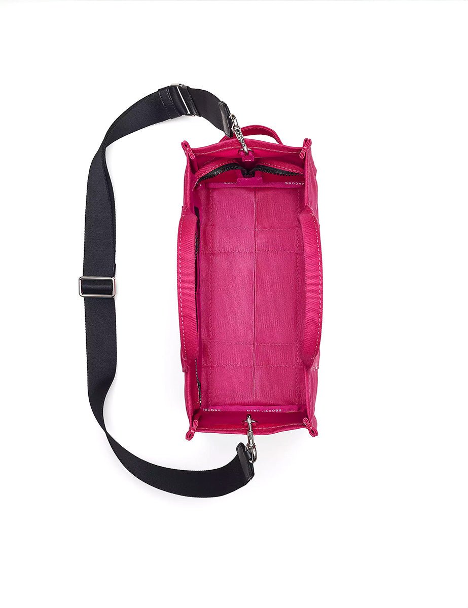 medium tote bag canvas raspberry - marc jacobs - shopper