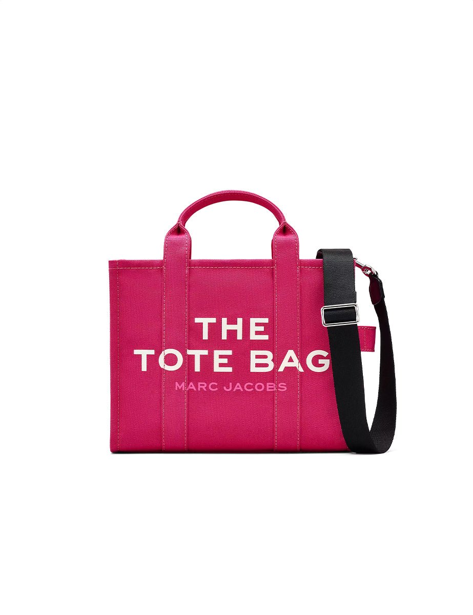 medium tote bag canvas raspberry - marc jacobs - shopper