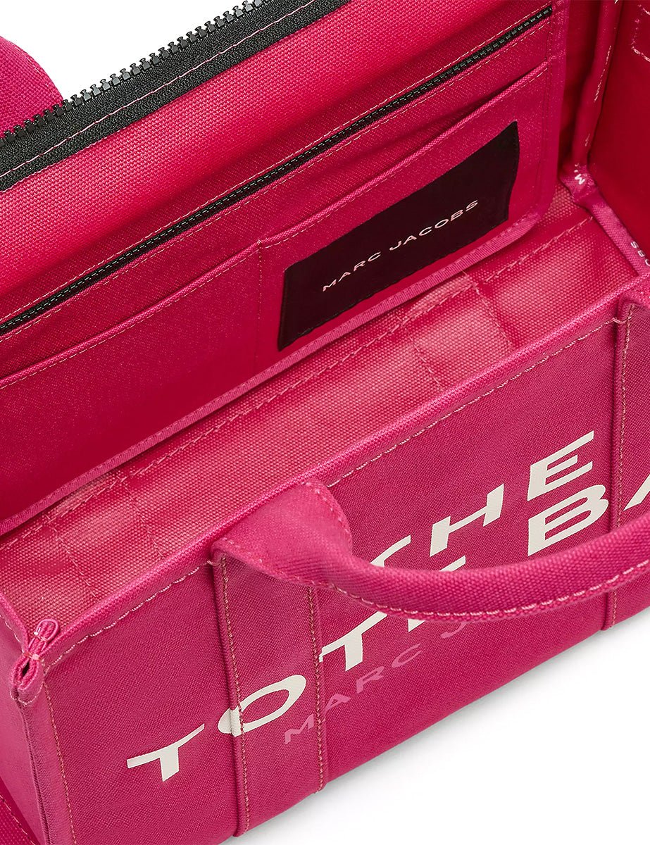 medium tote bag canvas raspberry - marc jacobs - shopper
