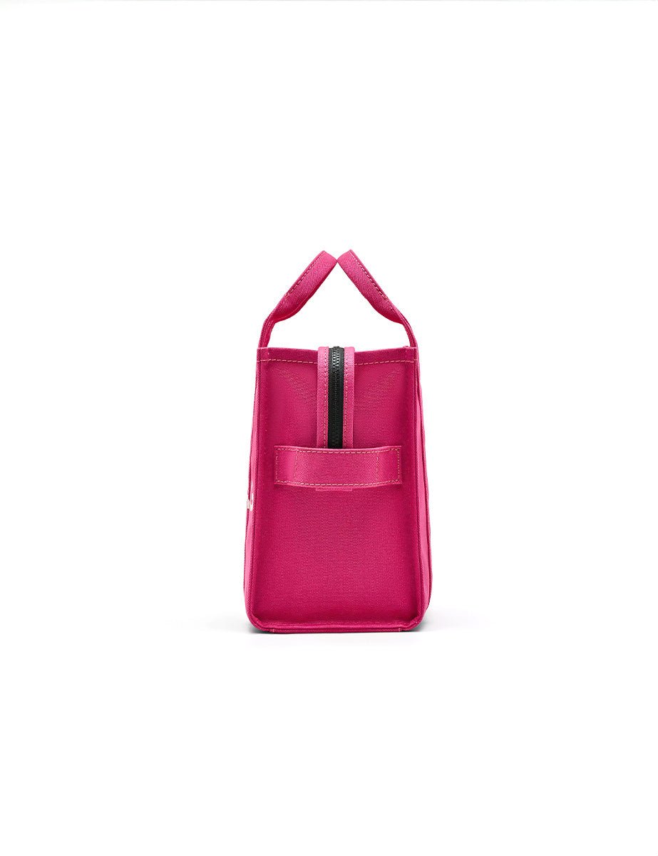medium tote bag canvas raspberry - marc jacobs - shopper