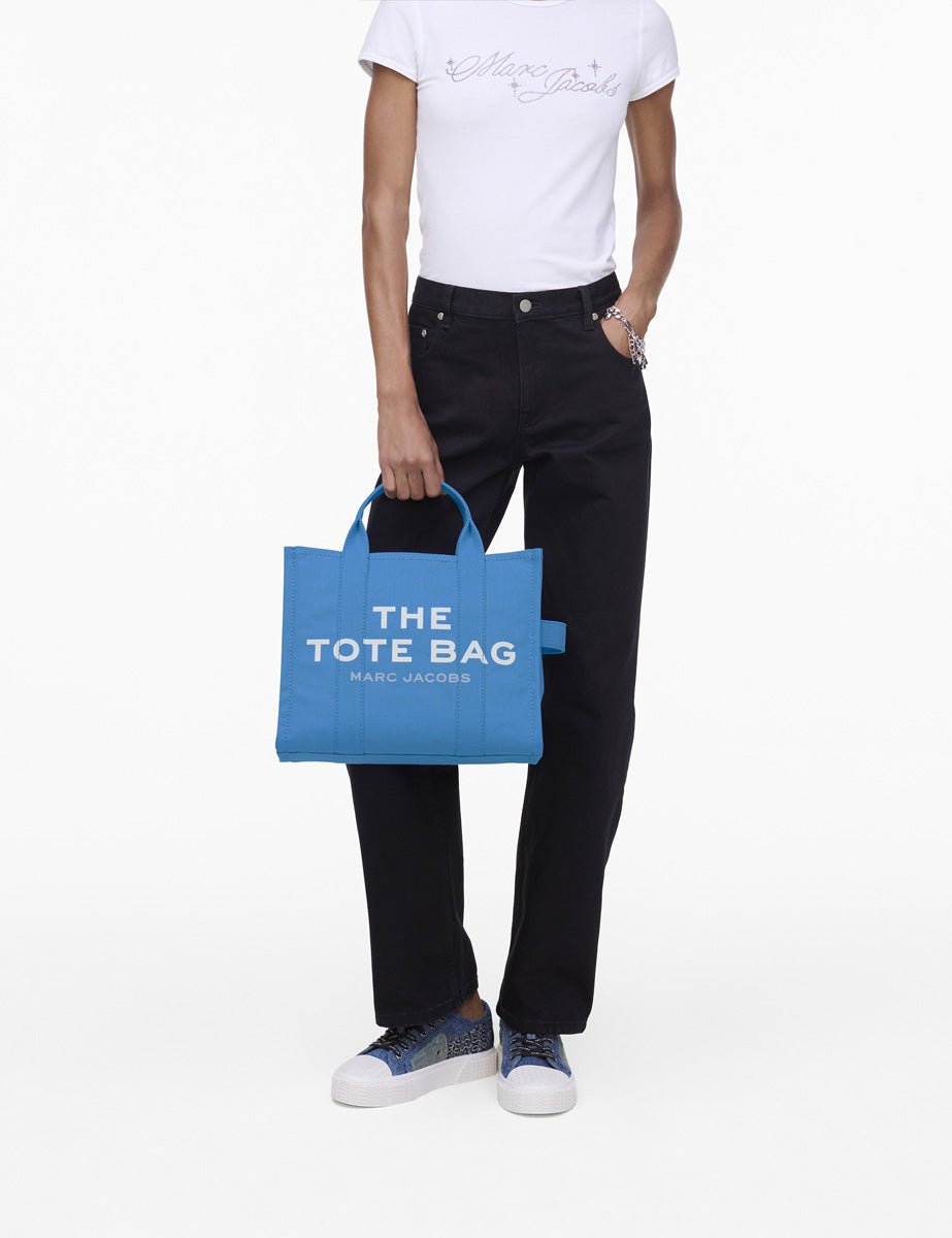 medium tote bag canvas spring blue - Frida SRL