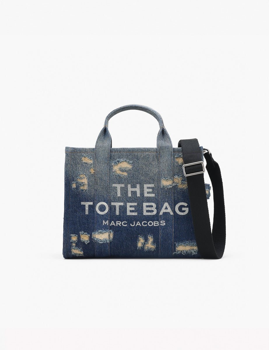 medium tote bag denim punk indigo - marc jacobs - shopper