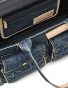medium tote bag jeans dark wash indigo - marc jacobs - shopper
