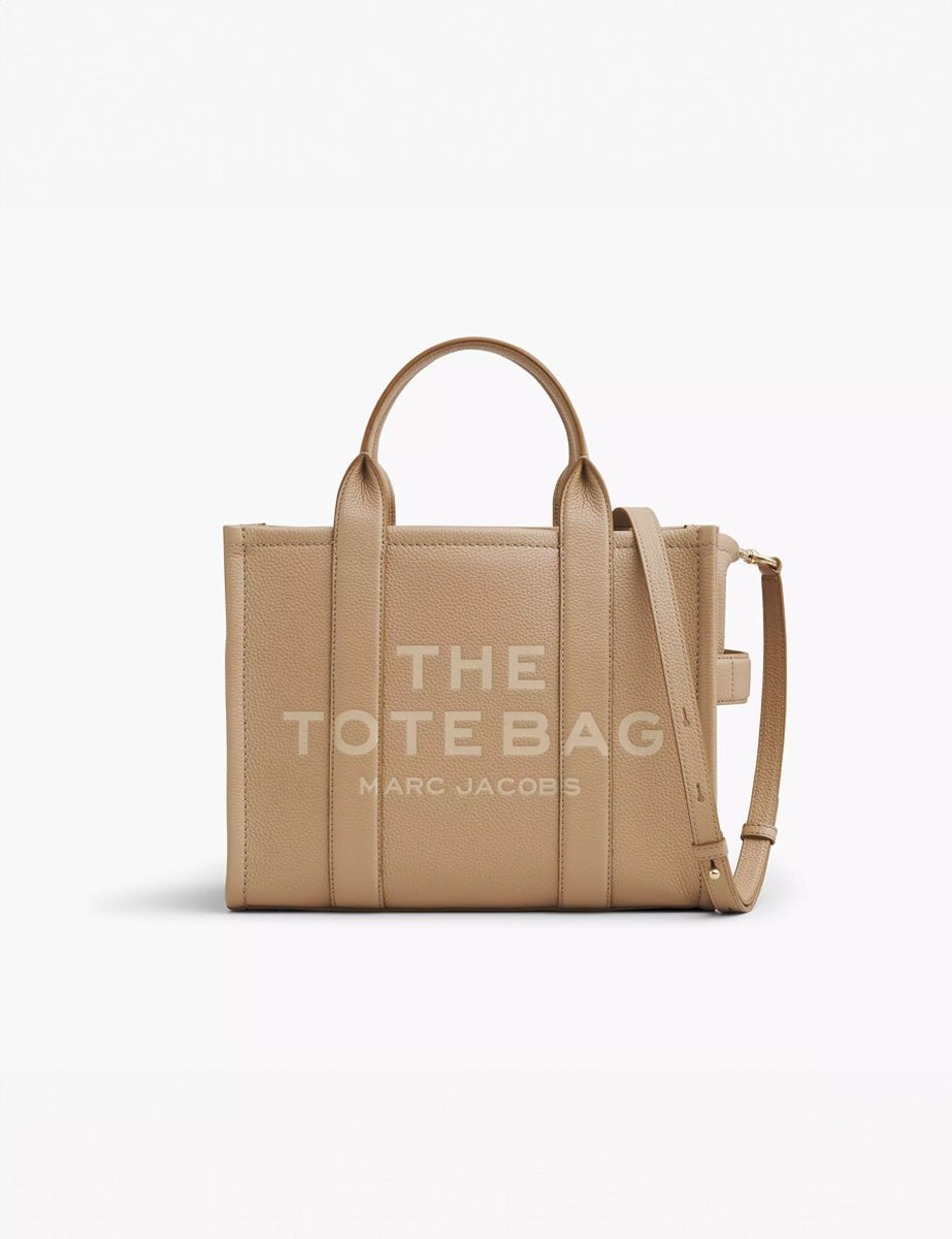 medium tote bag leather camel - Frida SRL