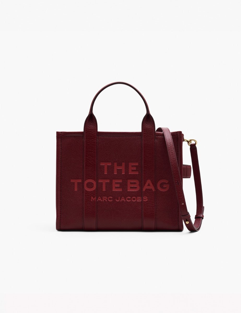 medium tote bag leather cherry - marc jacobs - shopper