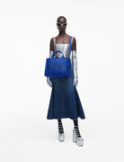 medium tote bag leather cobalt - marc jacobs - shopper