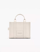 medium tote bag leather cotton silver - Frida SRL