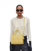 medium tote bag leather custard - marc jacobs - shopper