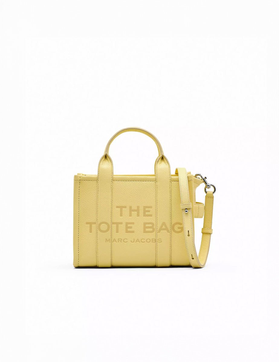 medium tote bag leather custard - marc jacobs - shopper