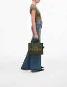 medium tote bag leather forest - marc jacobs - shopper