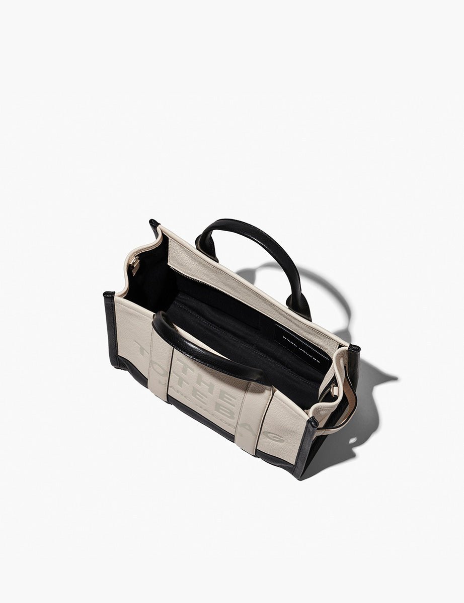 medium tote bag leather ivory multi - Frida SRL
