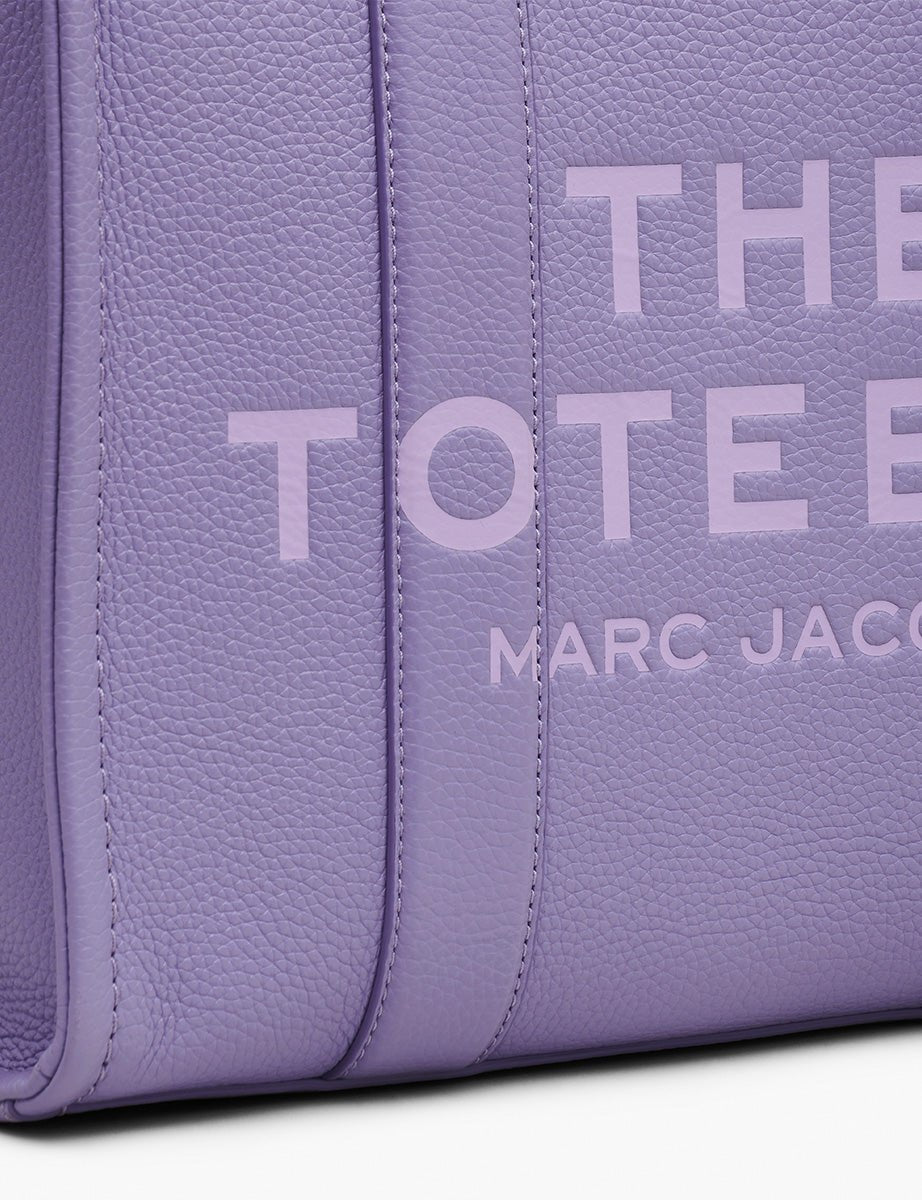 medium tote bag leather lavender - marc jacobs - shopper