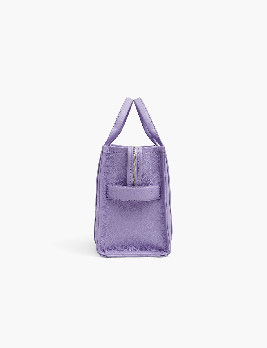medium tote bag leather lavender - marc jacobs - shopper