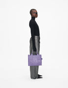 medium tote bag leather lavender - marc jacobs - shopper