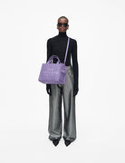 medium tote bag leather lavender - marc jacobs - shopper