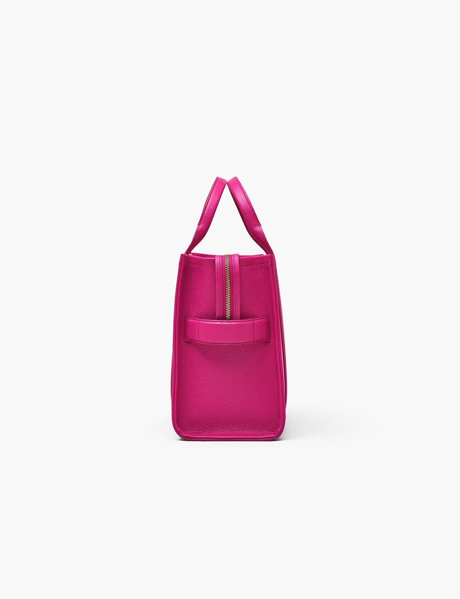 medium tote bag leather lipstick pink - marc jacobs - shopper