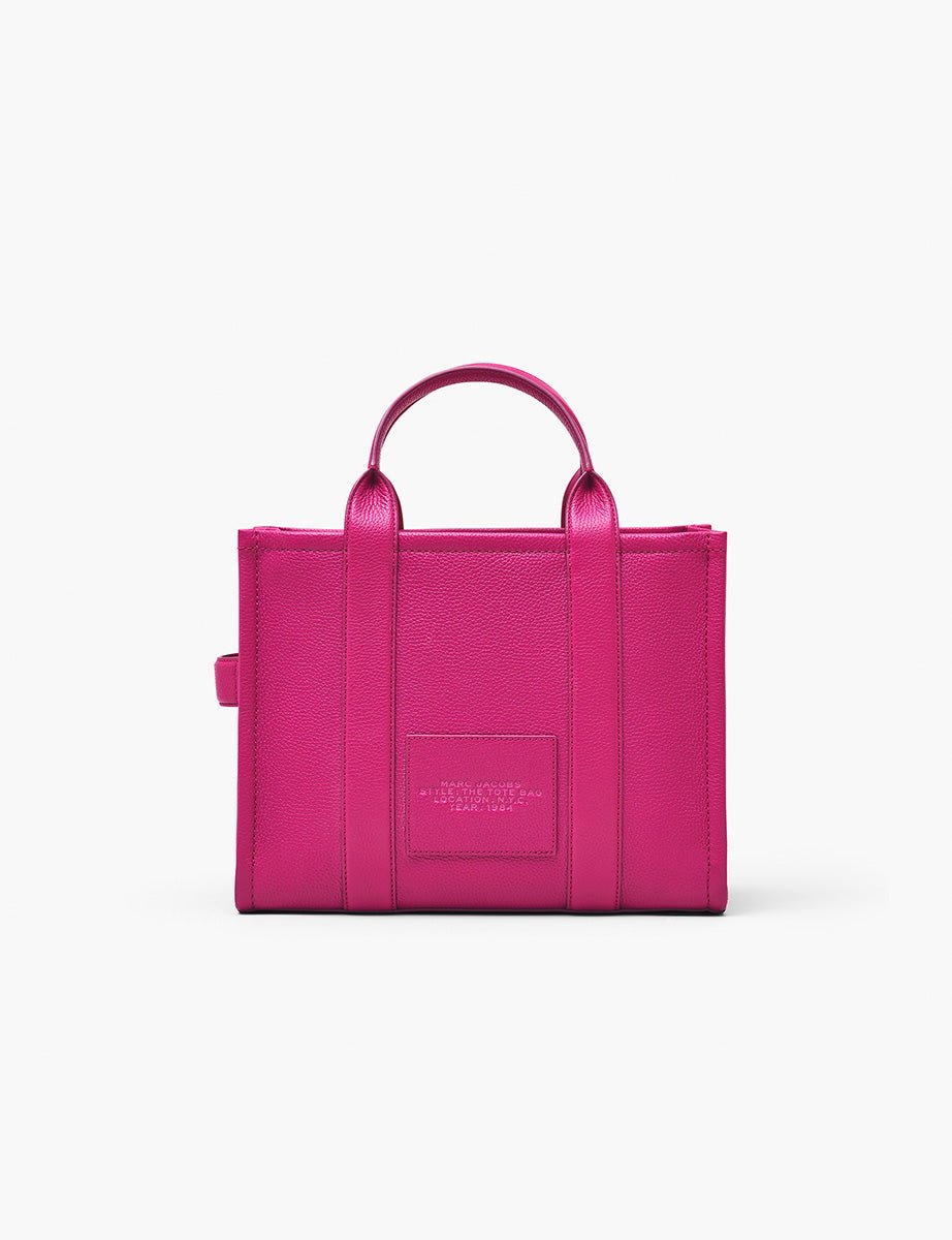 medium tote bag leather lipstick pink - marc jacobs - shopper