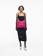 medium tote bag leather lipstick pink - marc jacobs - shopper