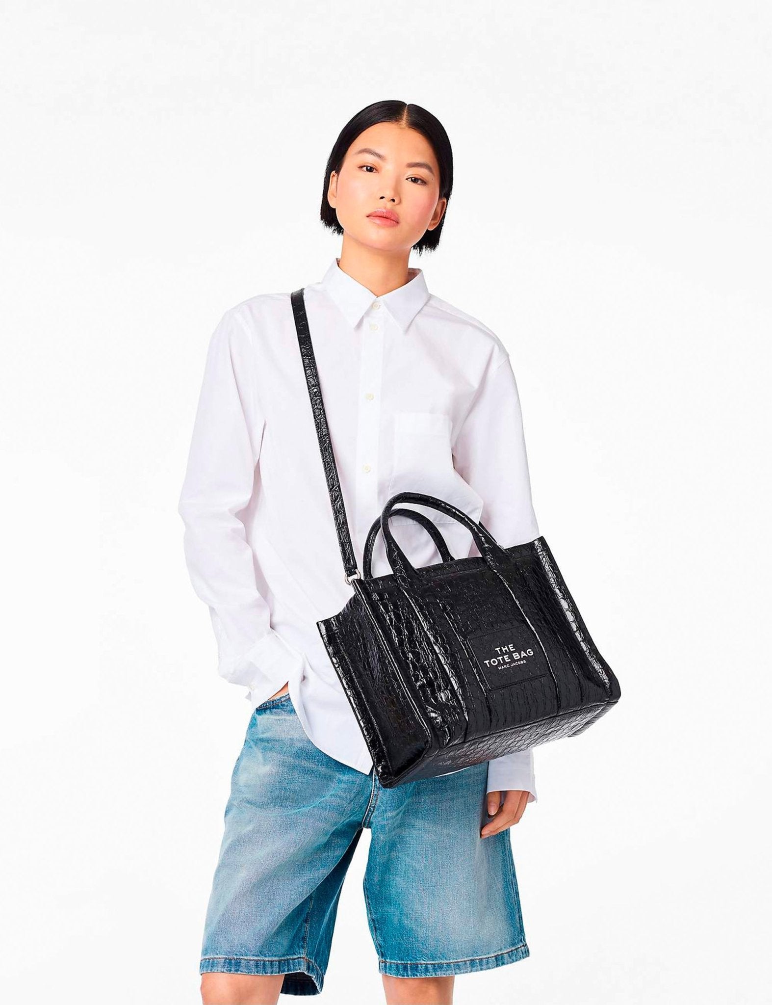 medium tote bag nero - marc jacobs - shopper