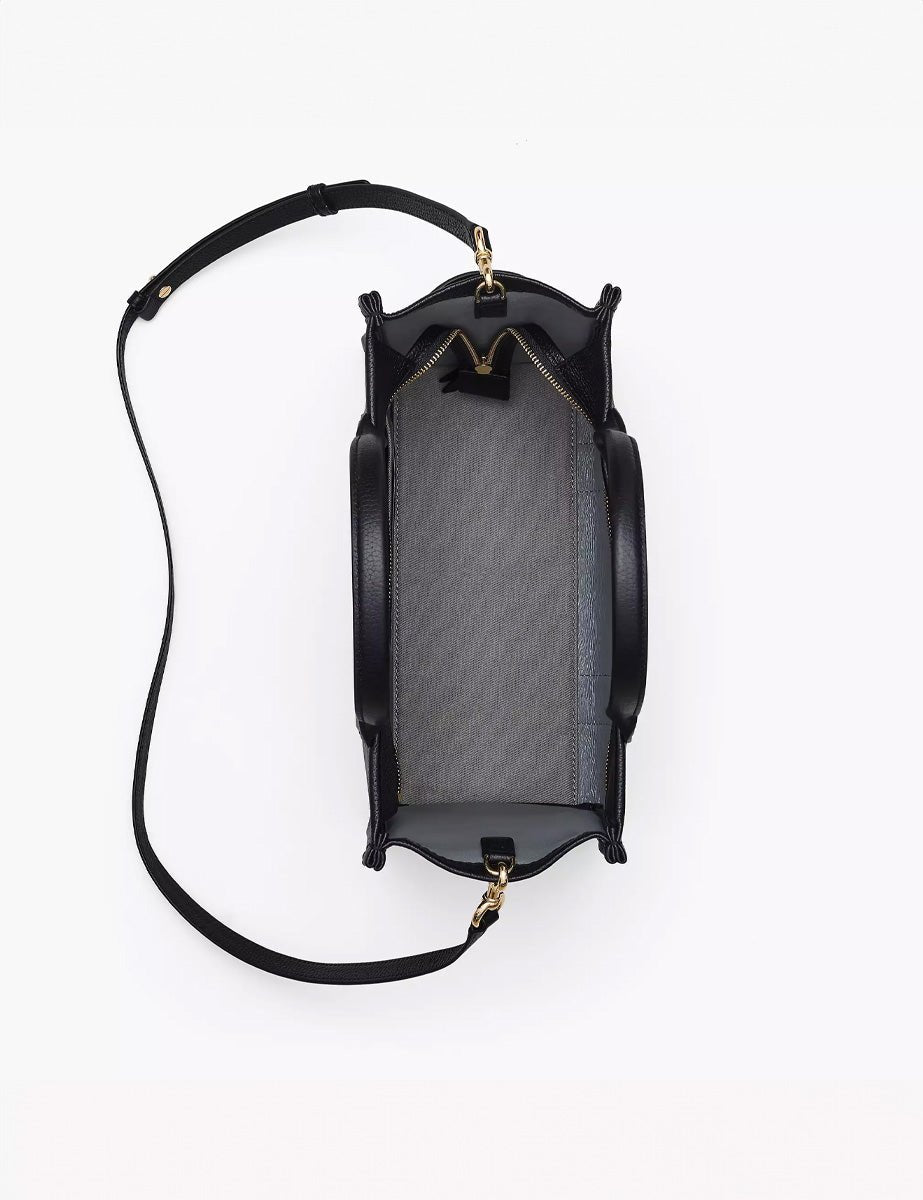 medium tote bag pelle nero - marc jacobs - shopper