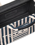 medium tote bag stripes blu sea - marc jacobs - shopper