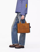 medium tote bag suede copper - marc jacobs - shopper