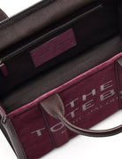 medium tote bag suede dark plum - marc jacobs - shopper