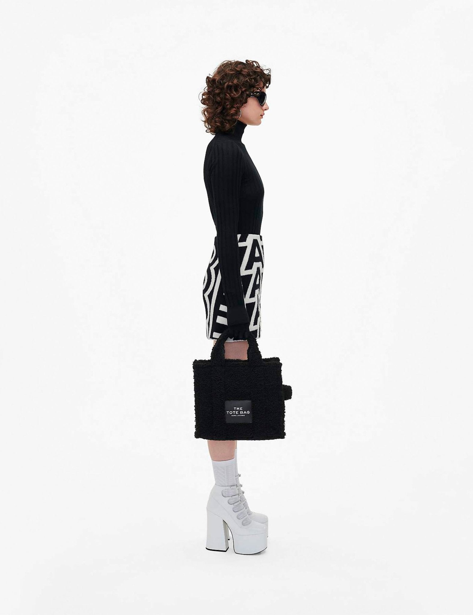 medium tote bag teddy nero - marc jacobs - shopper