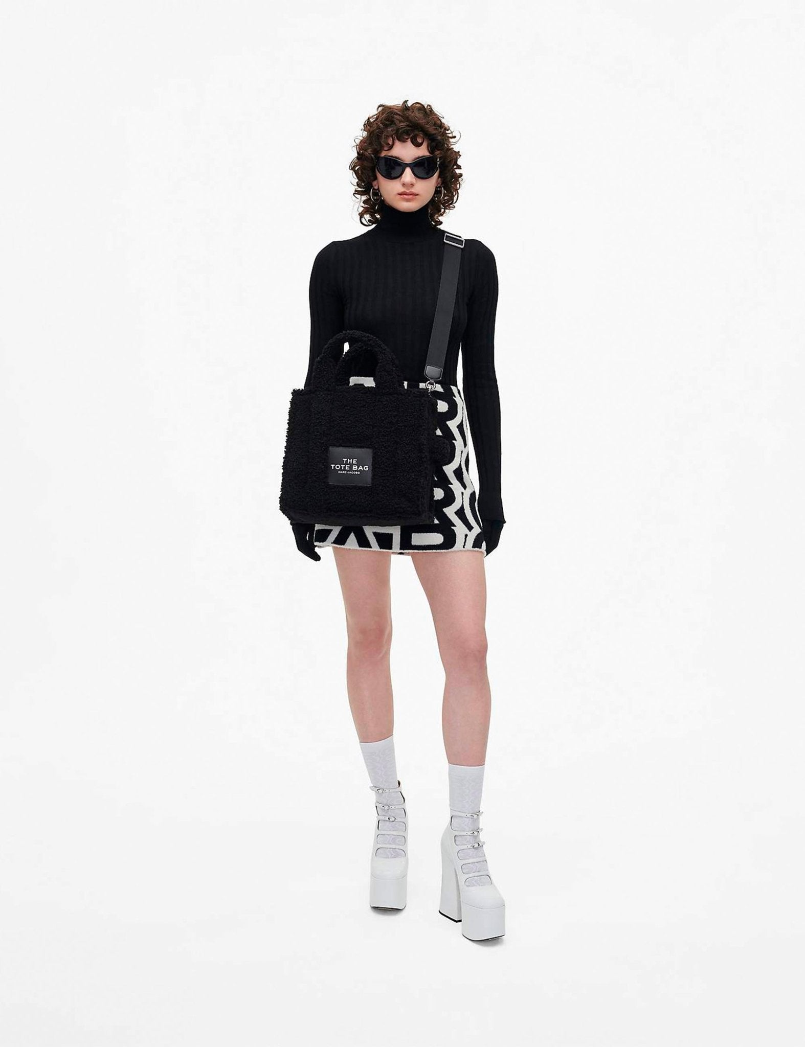 medium tote bag teddy nero - marc jacobs - shopper