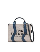 medium tote bag wavy canvas navy - marc jacobs - shopper
