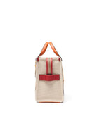 medium tote bag wavy canvas orange - marc jacobs - shopper