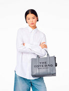 medium tote bag wolf grey - marc jacobs - shopper