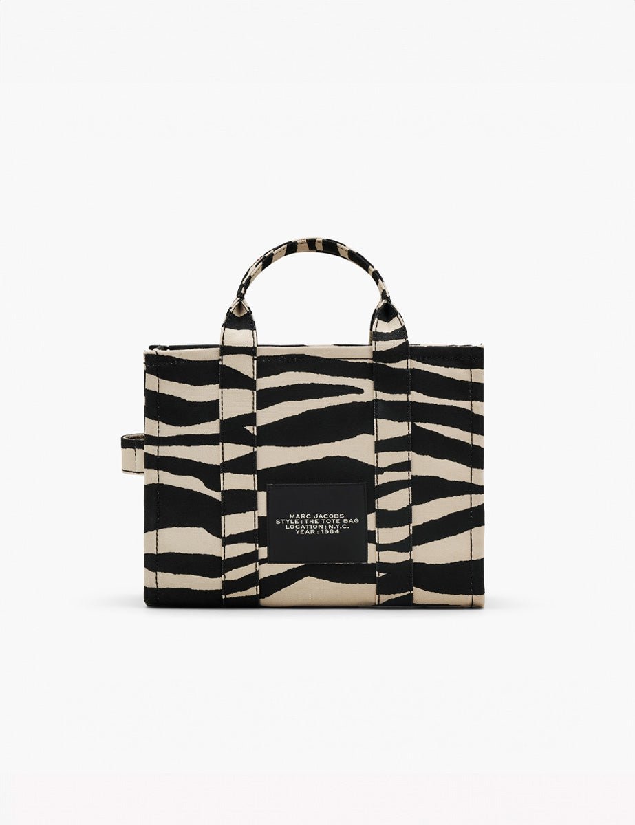 medium tote bag zebrato black white - Frida SRL